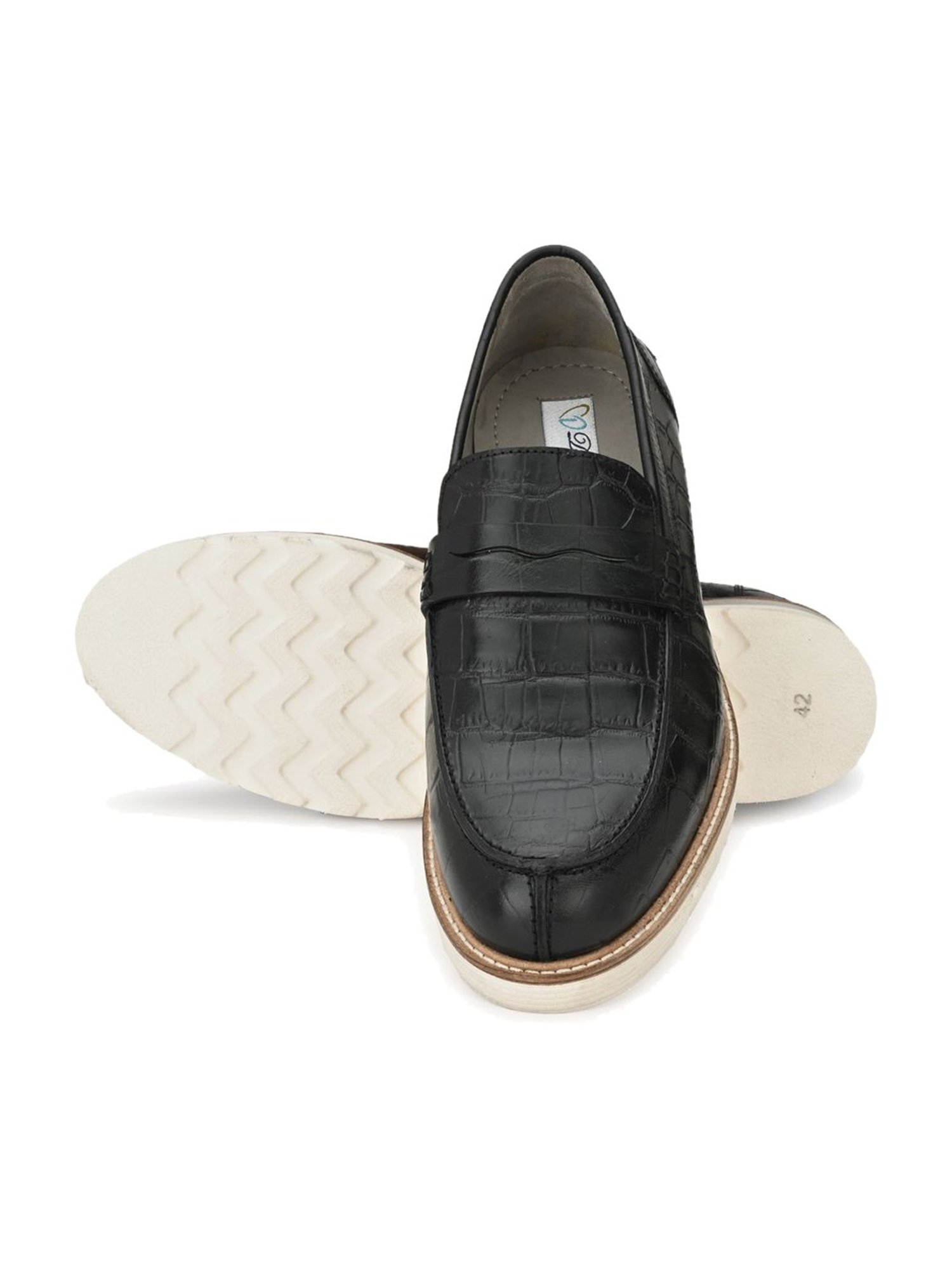 Delize Black Casual Loafers