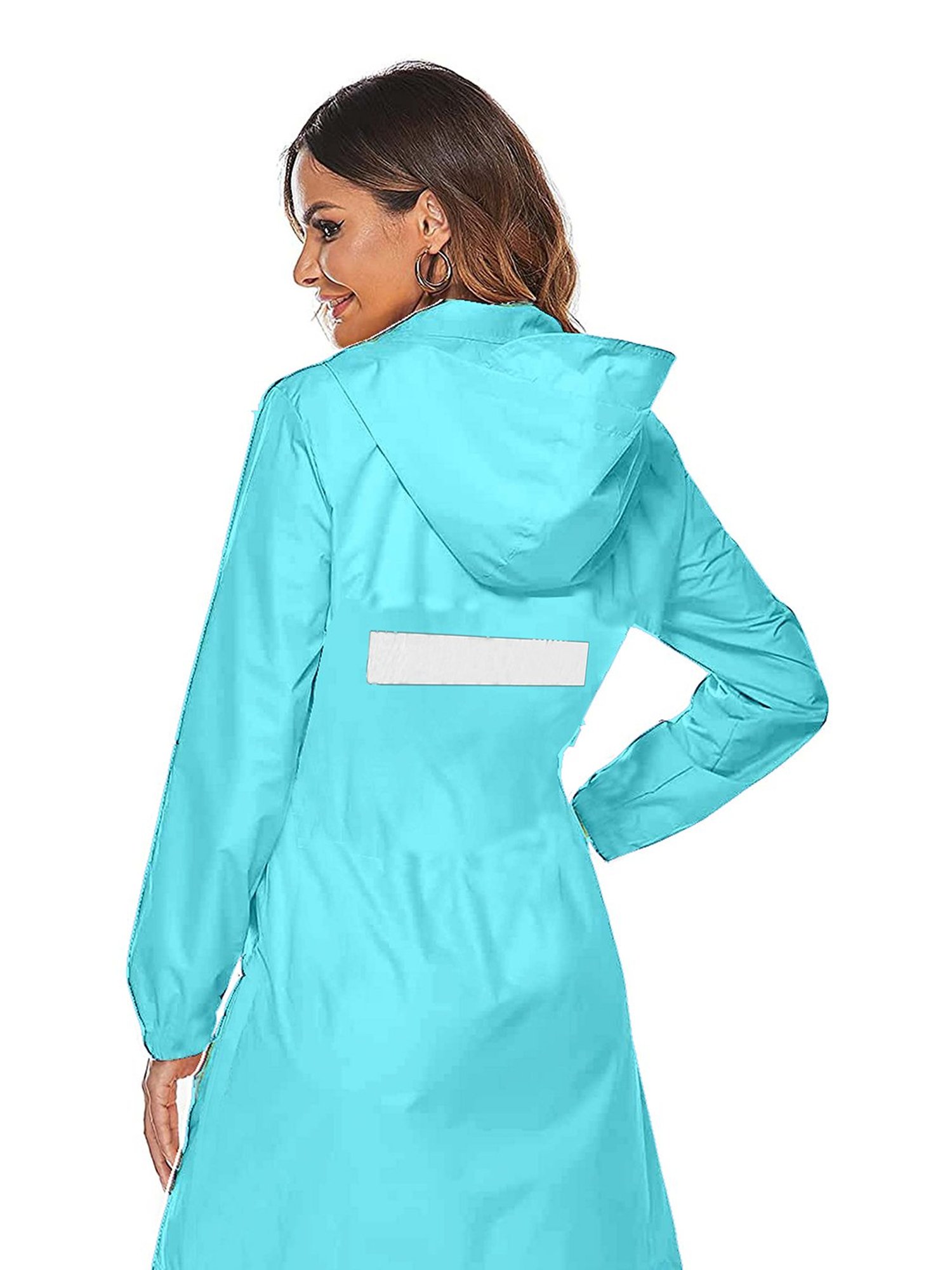 CAMISON Sky Blue Regular Fit Rain Jacket