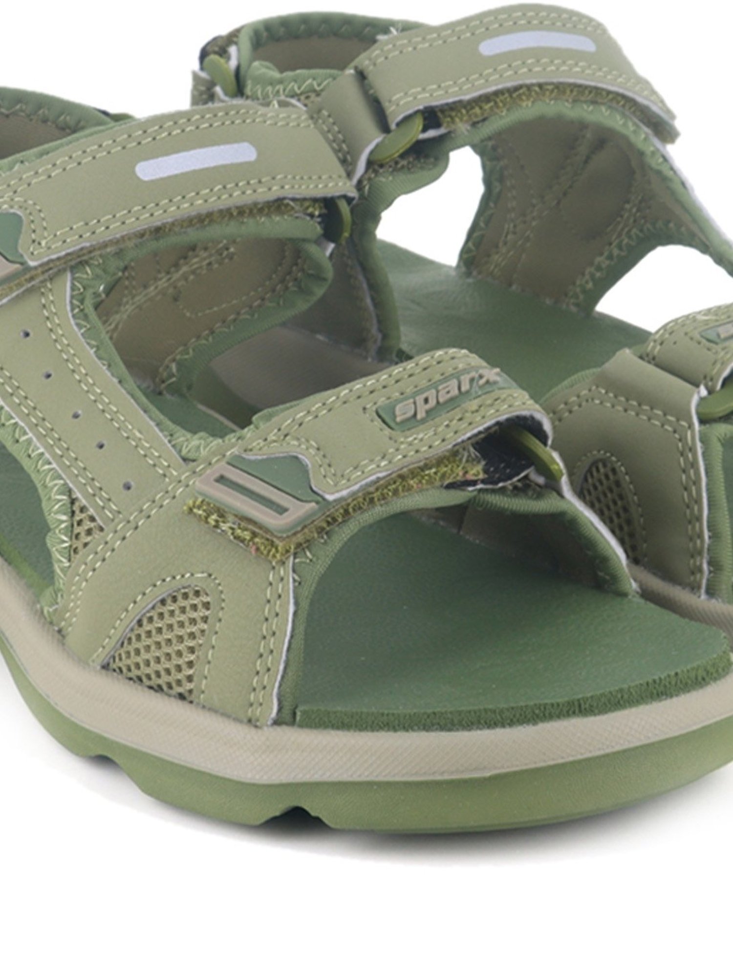 Sparx Women's Green Floater Sandals