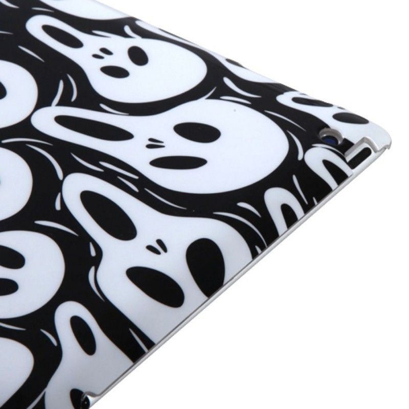 MYBAT For Apple iPad 2/3/4 Black White Screaming Ghosts Hard Plastic Case Cover
