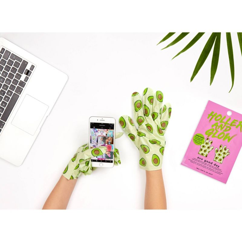 Holler and Glow Put Your Hands In The Air Nourishing Hand Mask Trio - 1.83 fl oz