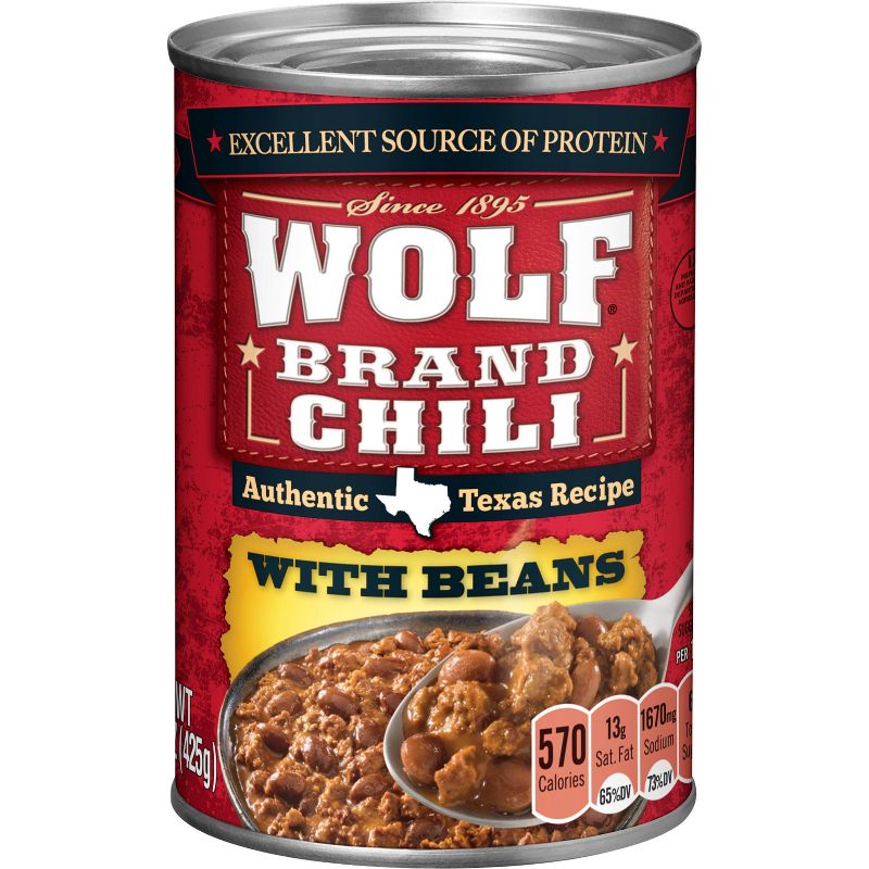 Wolf Brand Chili with Beans 15oz