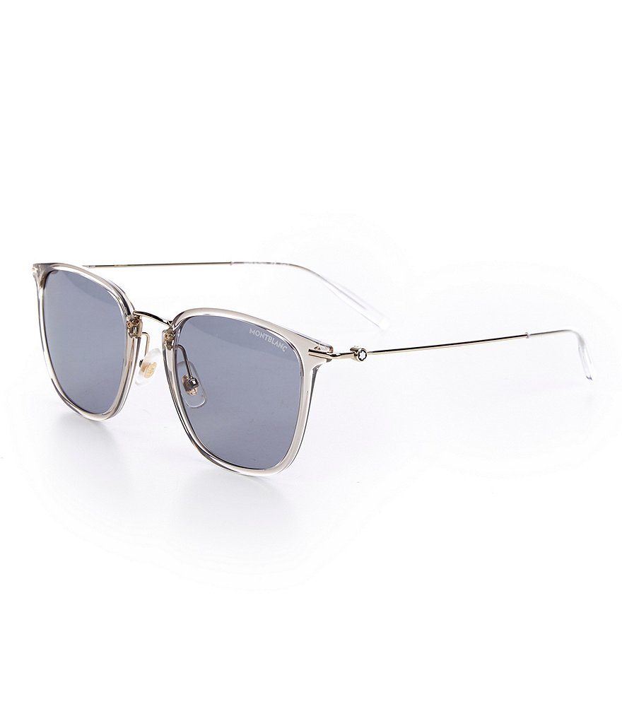 Montblanc Men's Mb0157sa 53mm Sunglasses