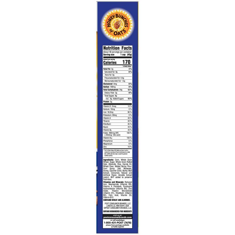 Honey Bunches of Oats with Crispy Almonds Breakfast Cereal - 23oz - Post