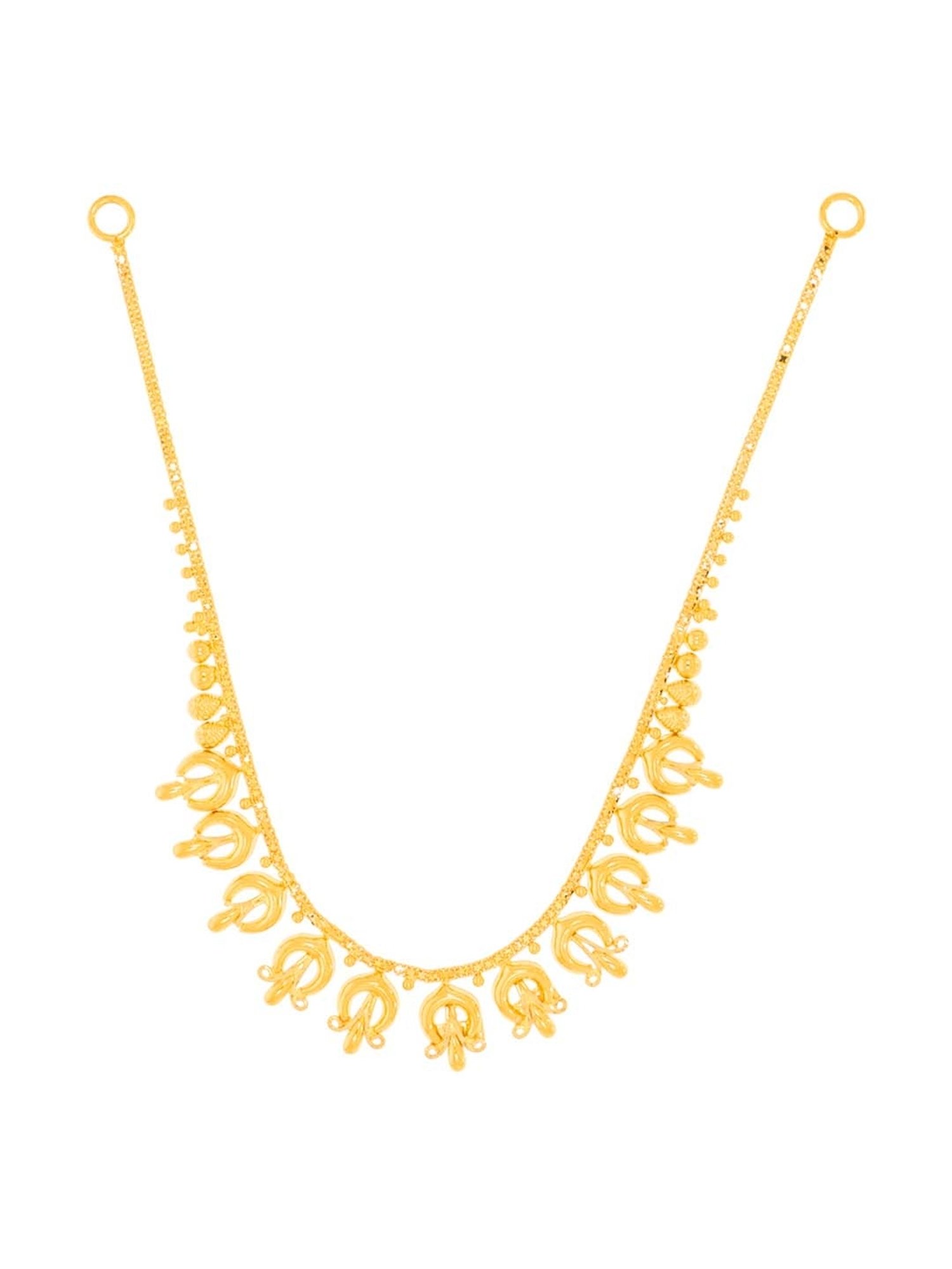 Waman Hari Pethe Jewellers 22k Gold Necklace Set for Women