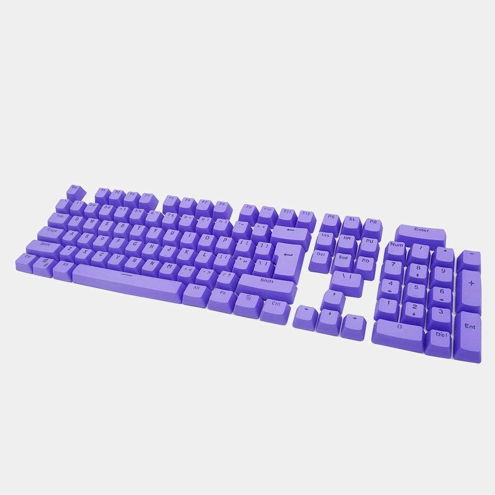 Bossi 104 Keys PBT Doubleshot Injection Keycaps Backlight Colors Replacement Keycaps for Mechanical Game Keyboard - Purple