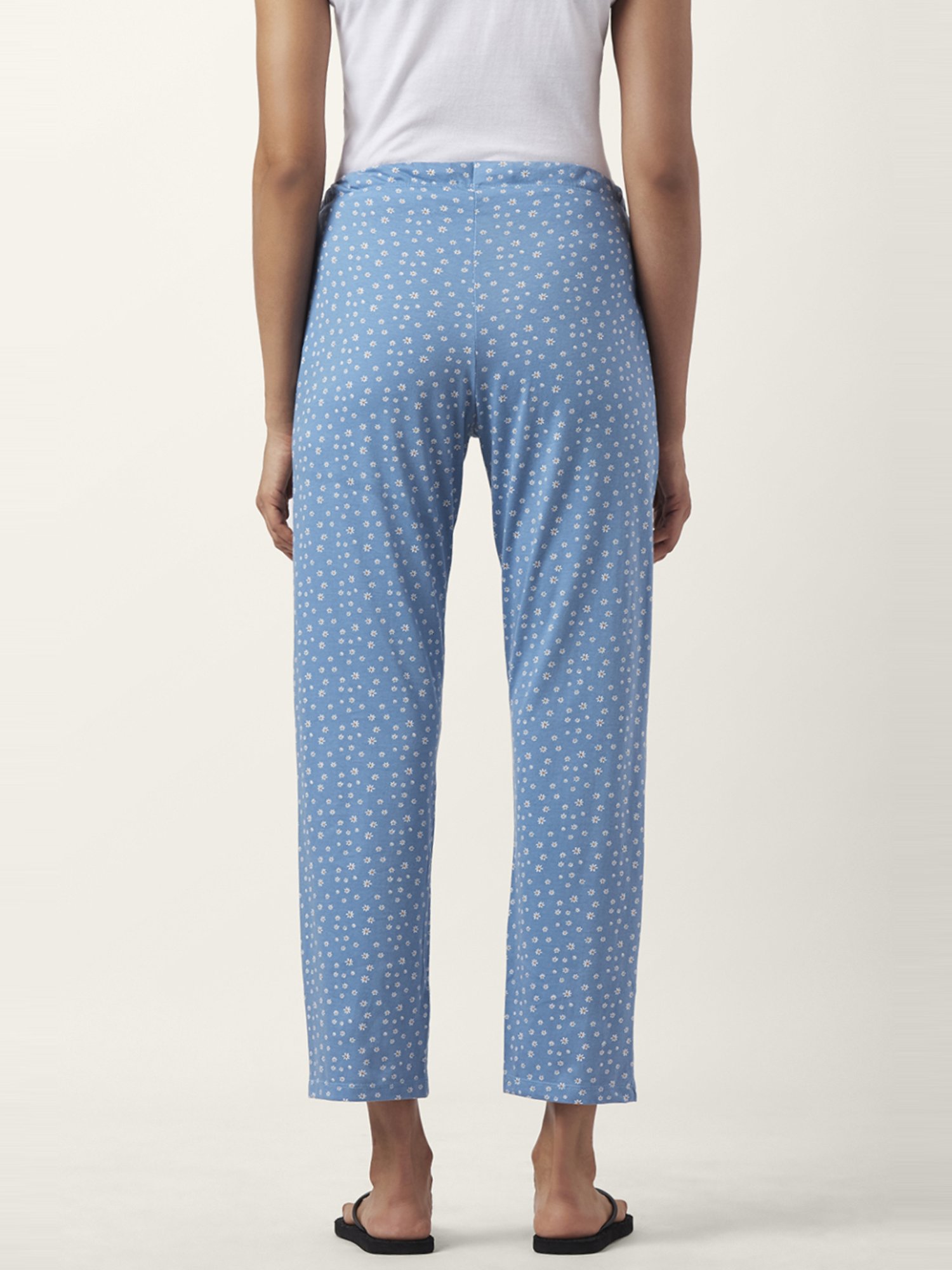 Dreamz by Pantaloons Grey & Blue Cotton Printed Pyjamas - Pack Of 2