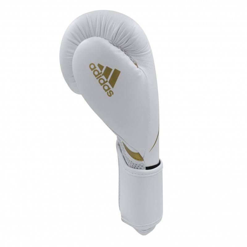 Adidas Speed 100 16oz Fitness and Training Gloves - White/Gold