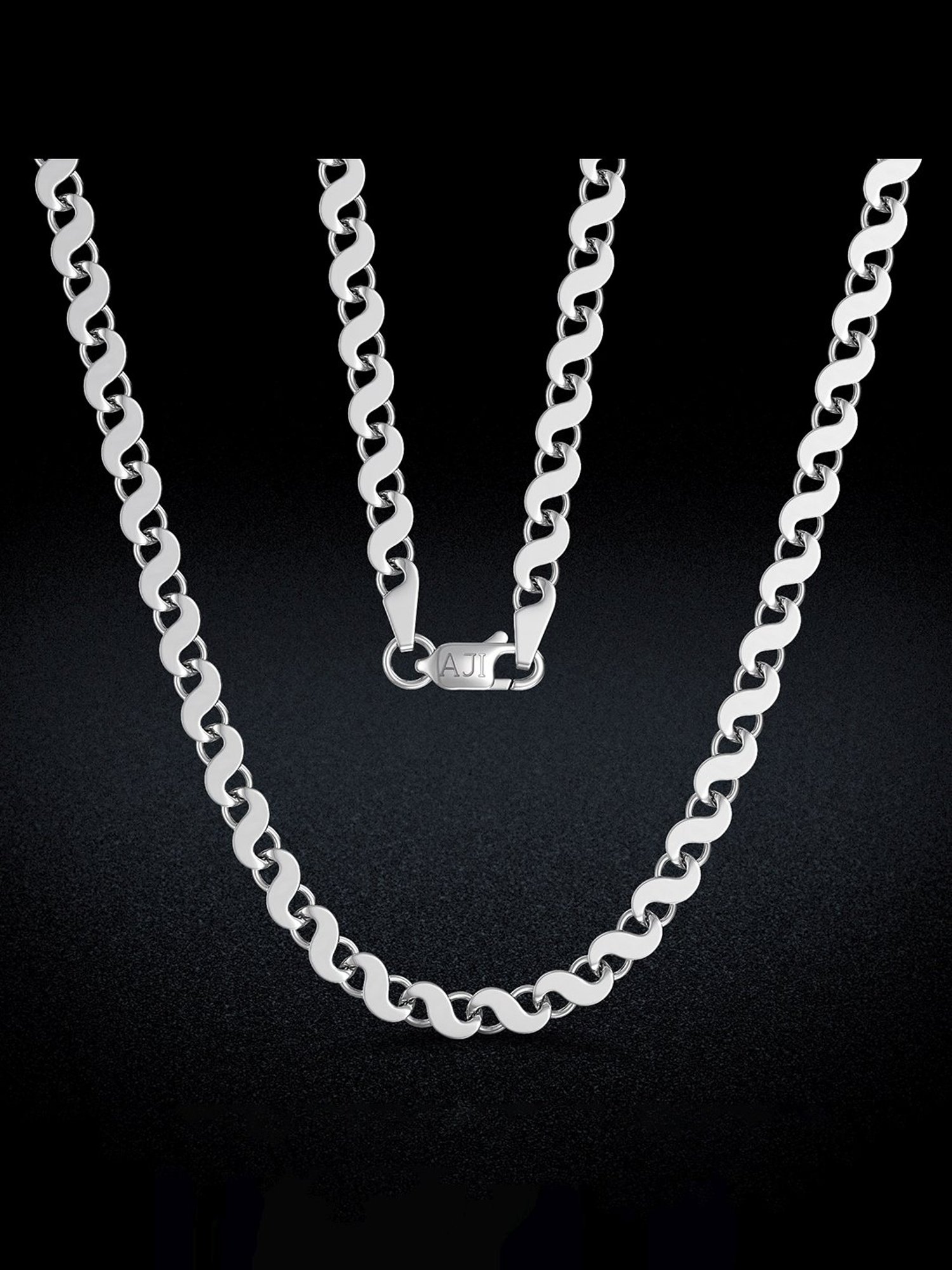 Joyalukkas 92.5 Sterling Silver Elegance Silver Chain for Men