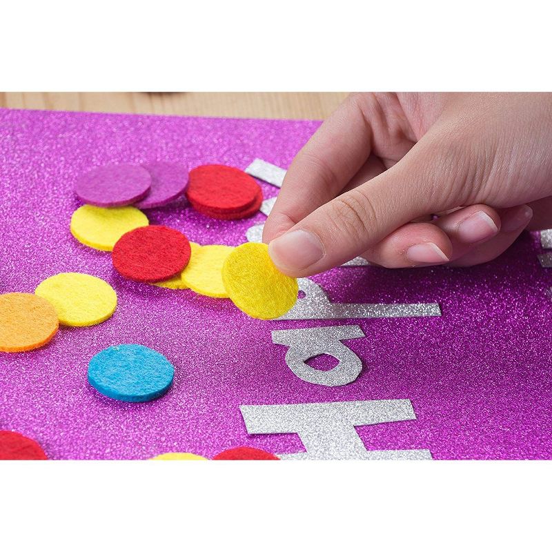 Juvale 1000 Counts Round Felt Circles Embellishments, Felt Ornaments, Arts and Crafts