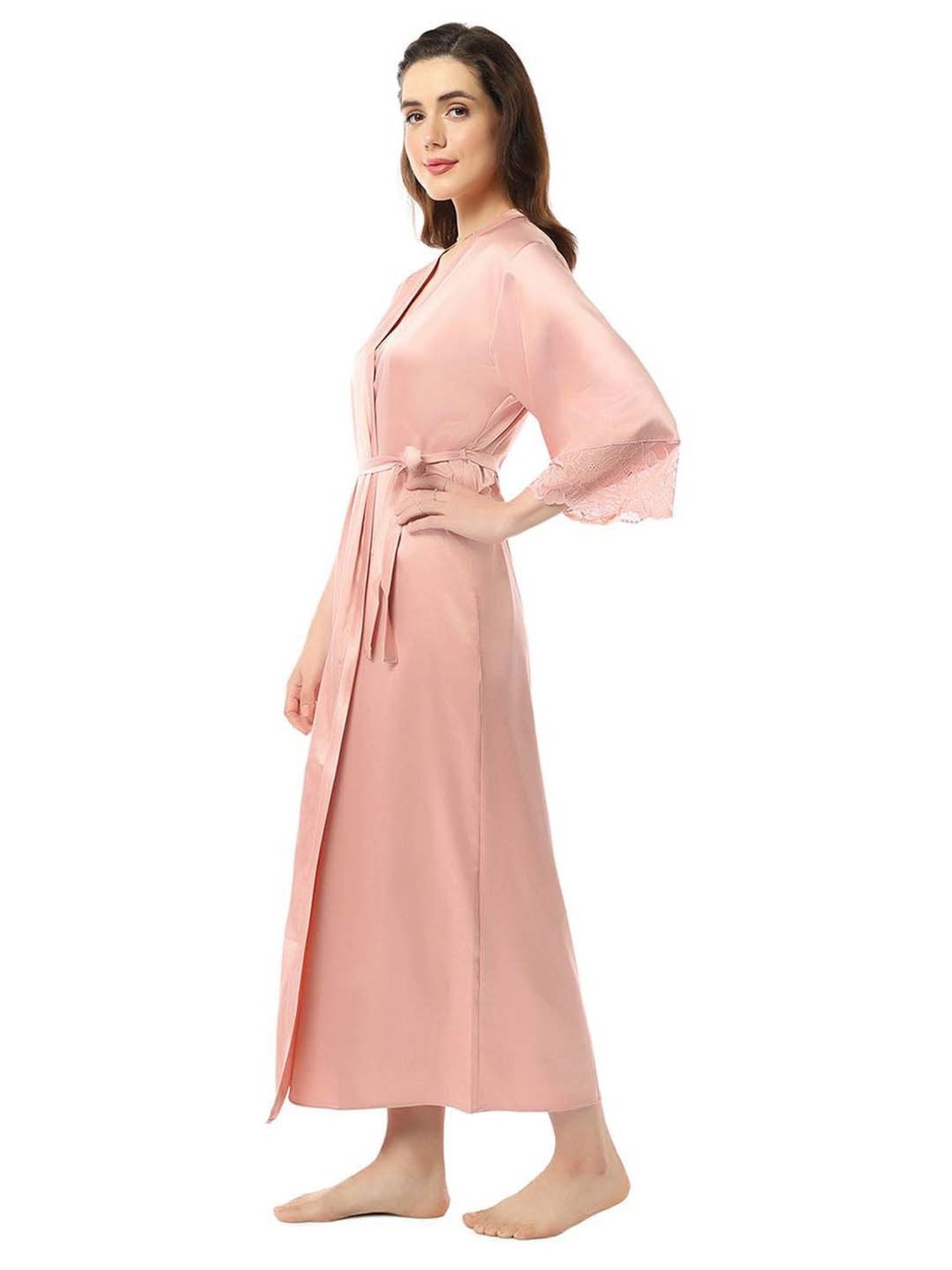 Amante Pink Plain Robe