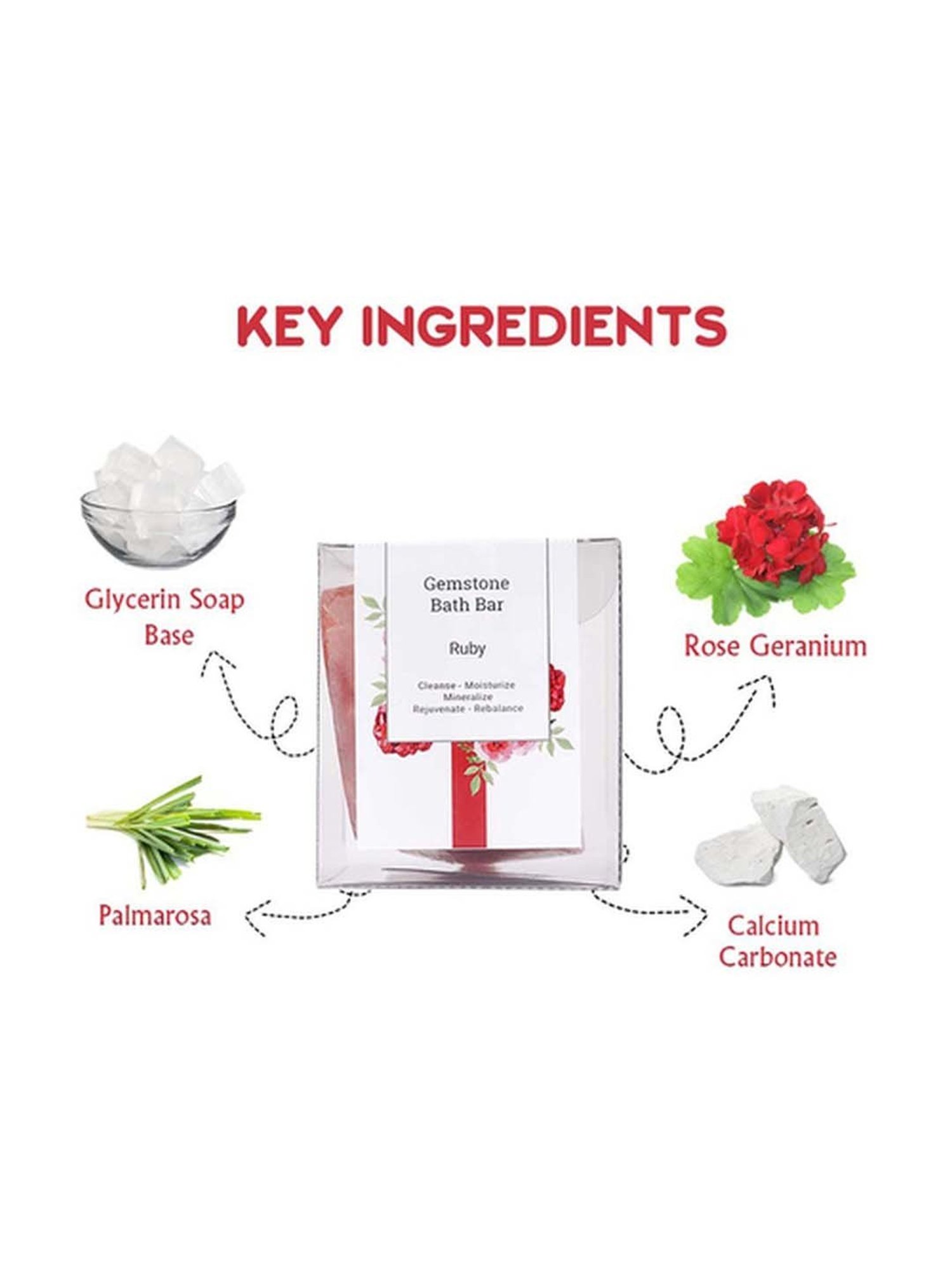 Seer Secrets Ruby Gemstone Bath Bar - 161 gm