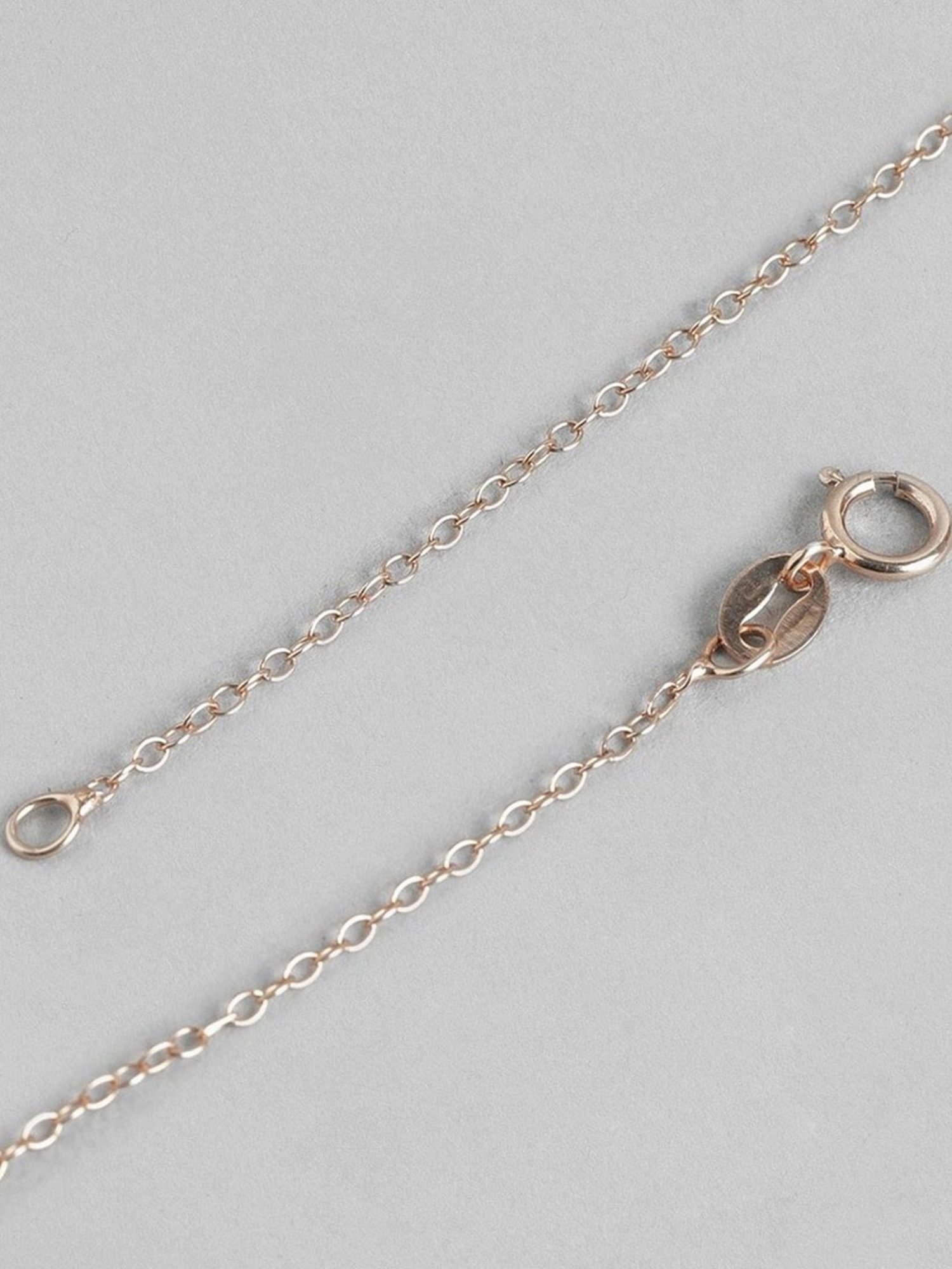 Zavya 92.5 Sterling Silver Rhodium-Plated Cable Chain for Women