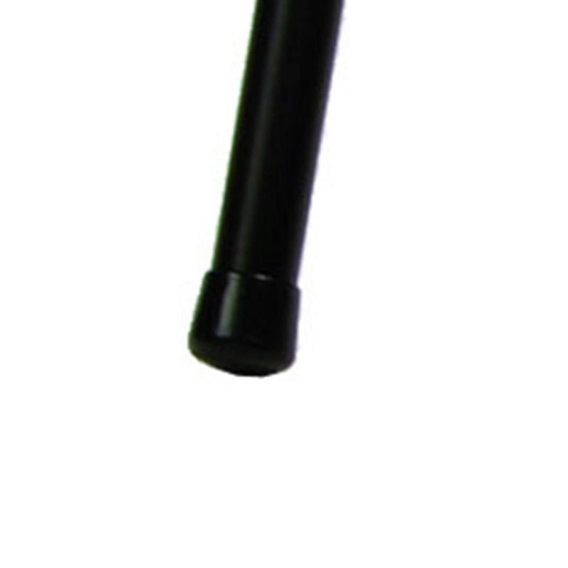 4pc Deluxe Fabric Padded Folding Chairs Lace Frame and Zuni Fabric Black - Sudden Comfort