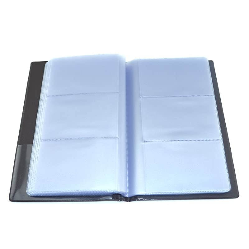 Business Journal Name Card Book Holder for Storage Organizied Name Cards -Holds 240 Cards-Brown