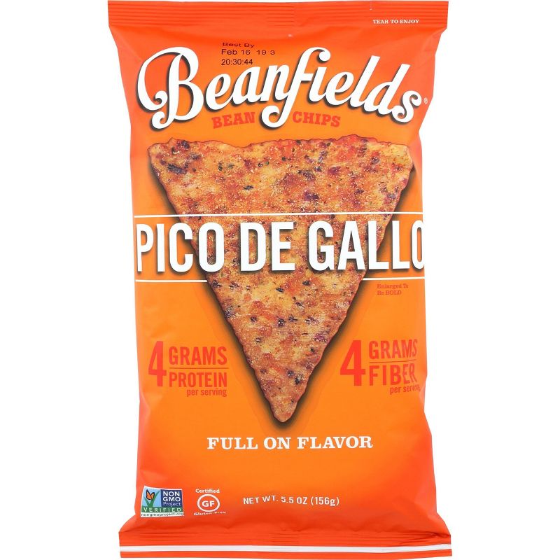 Beanfields Pico de Gallo Bean Chips - 5.5oz/6pk