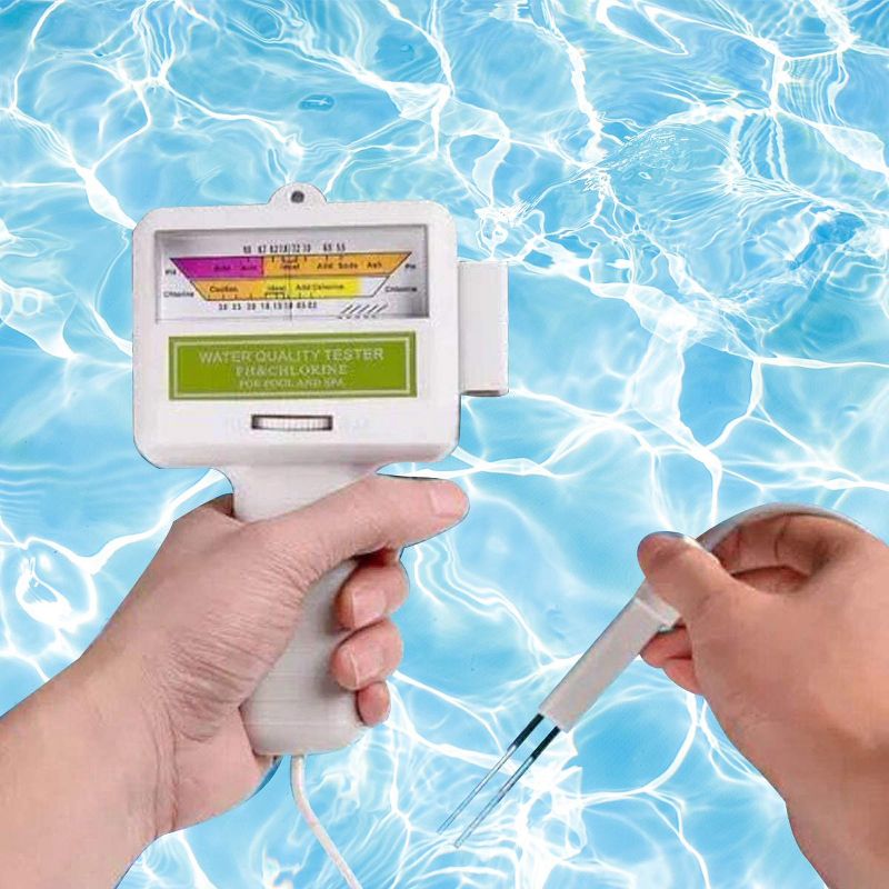 JLeisure Avenli 290493 Electronic Battery Operated pH Meter and Chlorine Water Quality Tester with Auto Rectification for Pool and Spa