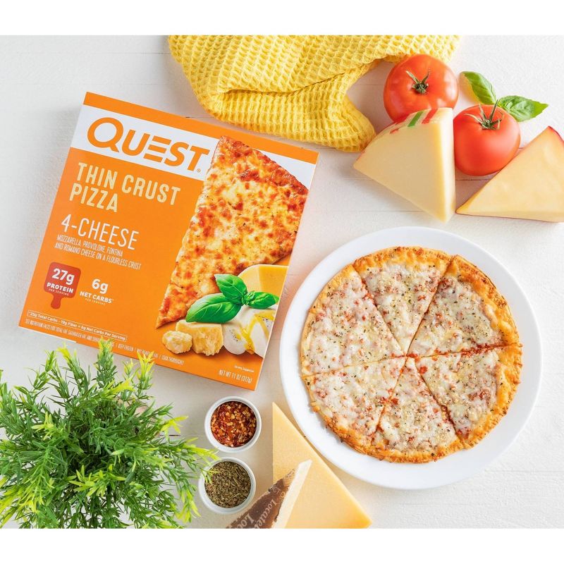 Quest Nutrition Four Cheese Frozen Thin Crust Pizza - 11oz