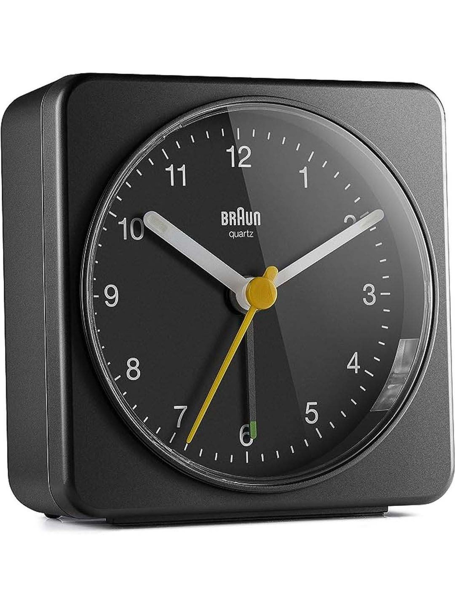 Braun Black Classic Travel Analog Alarm Clock