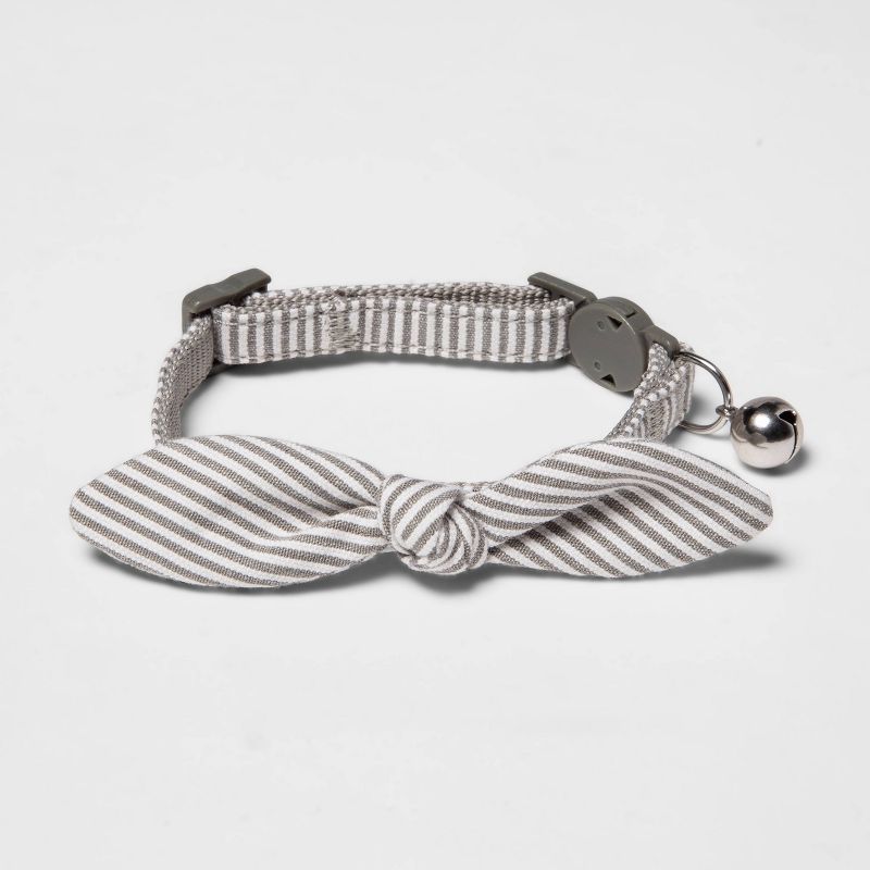 Stripe Cat Collar - Gray - Boots & Barkley™