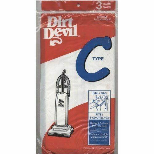 3PK Dirt Devil Royal Upright Type C, 7200, Paper Bags Part 3700147001