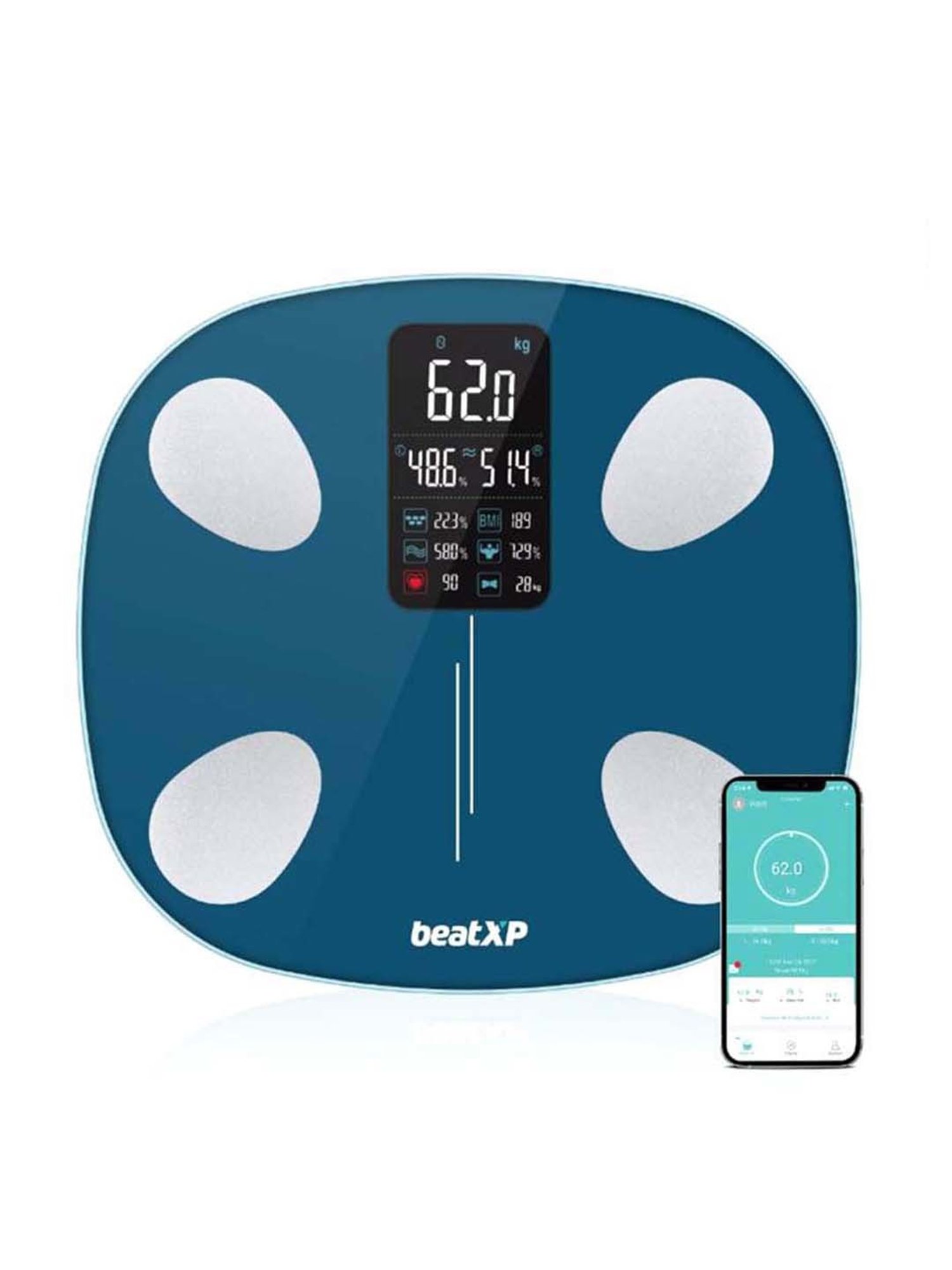 beatXP SmartPlus Prime Weighing Scale (Teal)