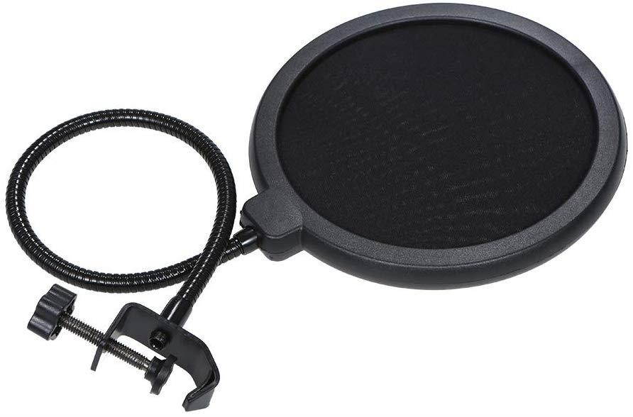 Docooler Microphone Filter Dual Layer Singing Windscreen Mic Studio Pop Filter