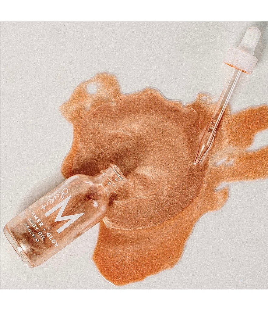 Olive + M Shimmer and Glow Body Oil, 2 oz.