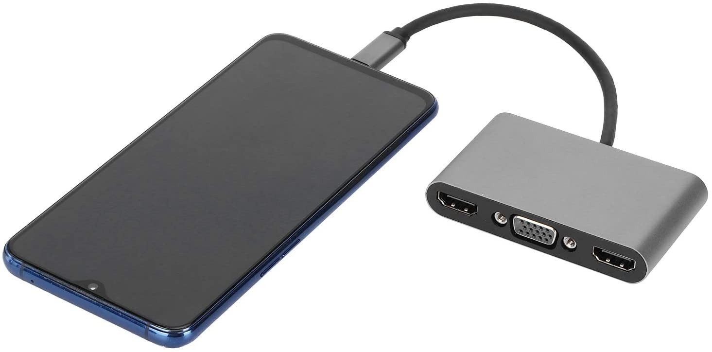 USB-C Multimedia 4K HDMI USB Charging Adapter for MacBook with Pass Thru Charging, Space Gray (K181-1041-SG4I)