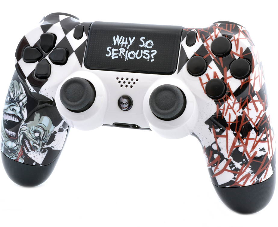 "Mask" Ps4 PRO Rapid Fire Custom Modded Controller 40 Mods for All Major Shooter Games, Auto Aim, Quick Scope Sniper Breath & More with Custom Touchpad and Guide Button (CUH-ZCT2U)