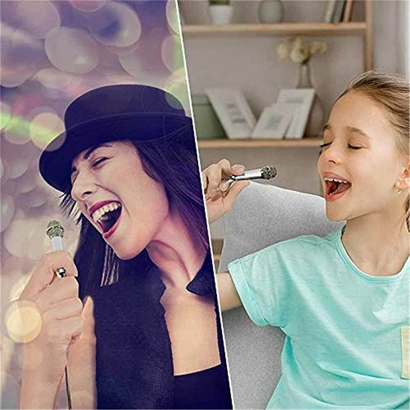 Portable Vocal Microphone for Mobile Phone Computer Tablet Recording Chat and SingingBlue