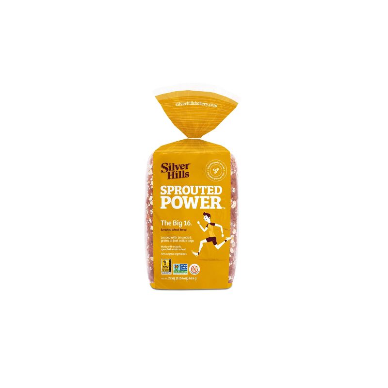 Silver Hills Bakery Vegan The Big 16 Sprouted Grain Bread - 22oz