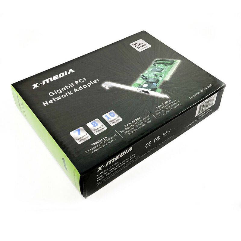 X-MEDIA XM-NA3500 Gigabit Ethernet 1000Mbps PCI Network Adapter Card [ 4 Pack ]