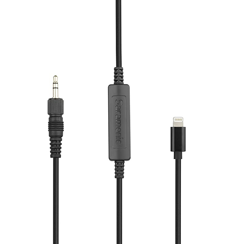 TRS to Lightning Cable  Locking 35mm Male TRS Connector to Lightning Output Cable for  Microphones the SRWM4CUwMic9UwMic10UwMic15 and other MicsCompatible with iphone 7 8 x 6