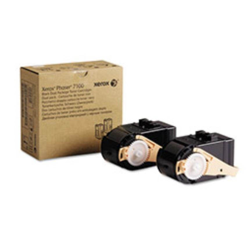 XEROX BR PHASER 7100 2-SD YLD BLACK TONERS, 10k yield