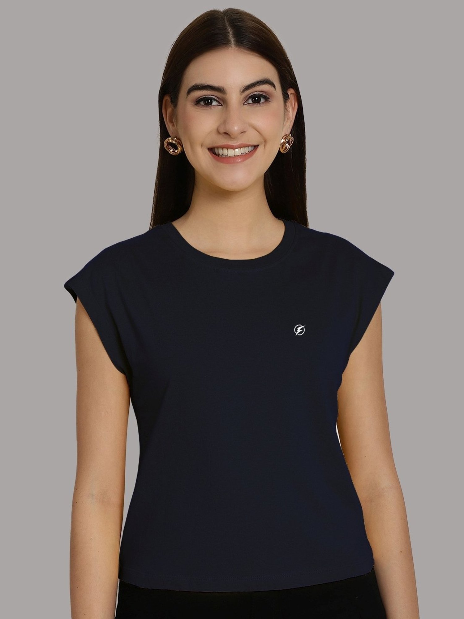 Friskers Red & Navy Slim Fit Sports T-Shirts - Pack Of 2