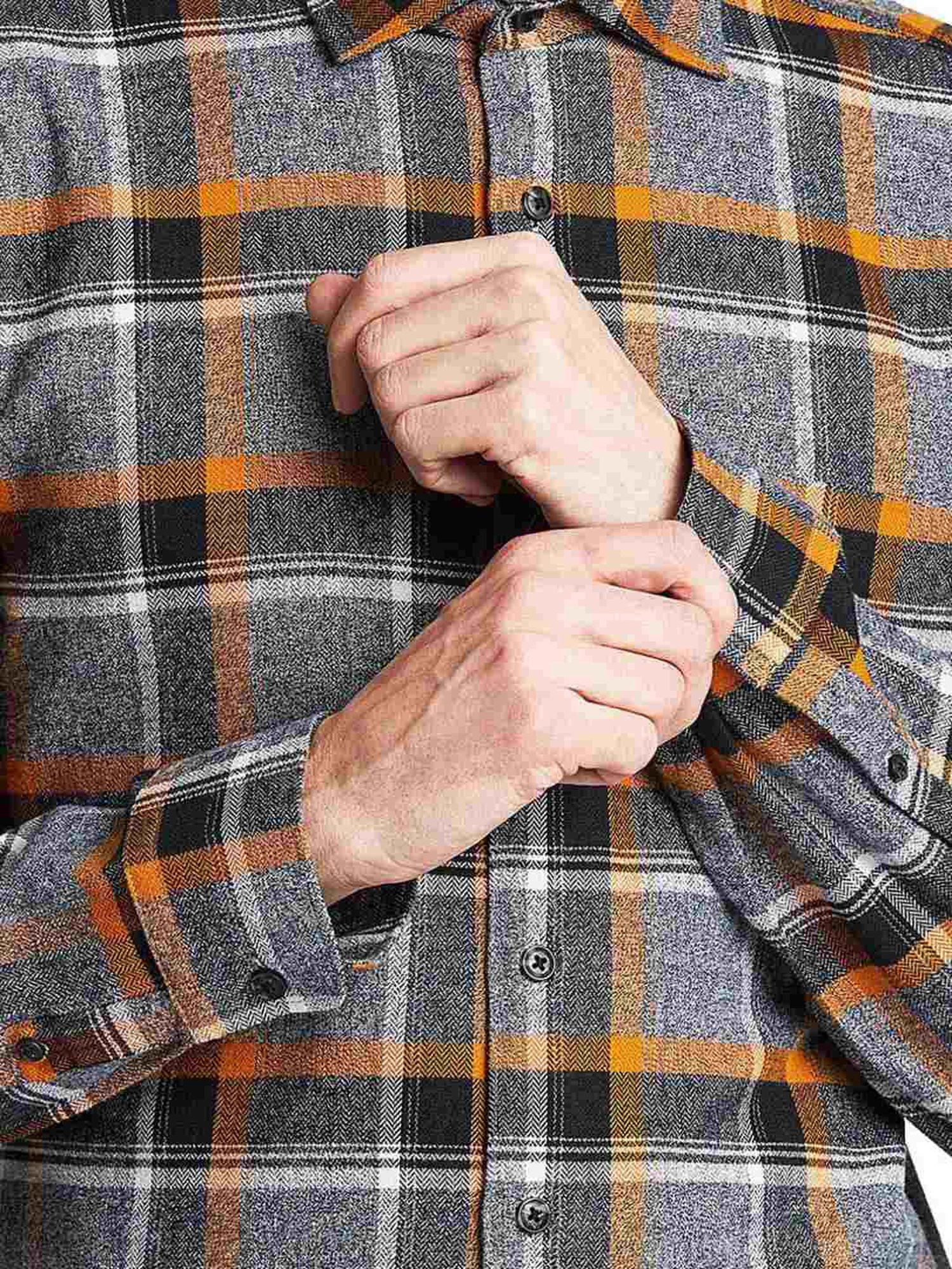 Lindbergh Black Cotton Slim Fit Checks Shirt