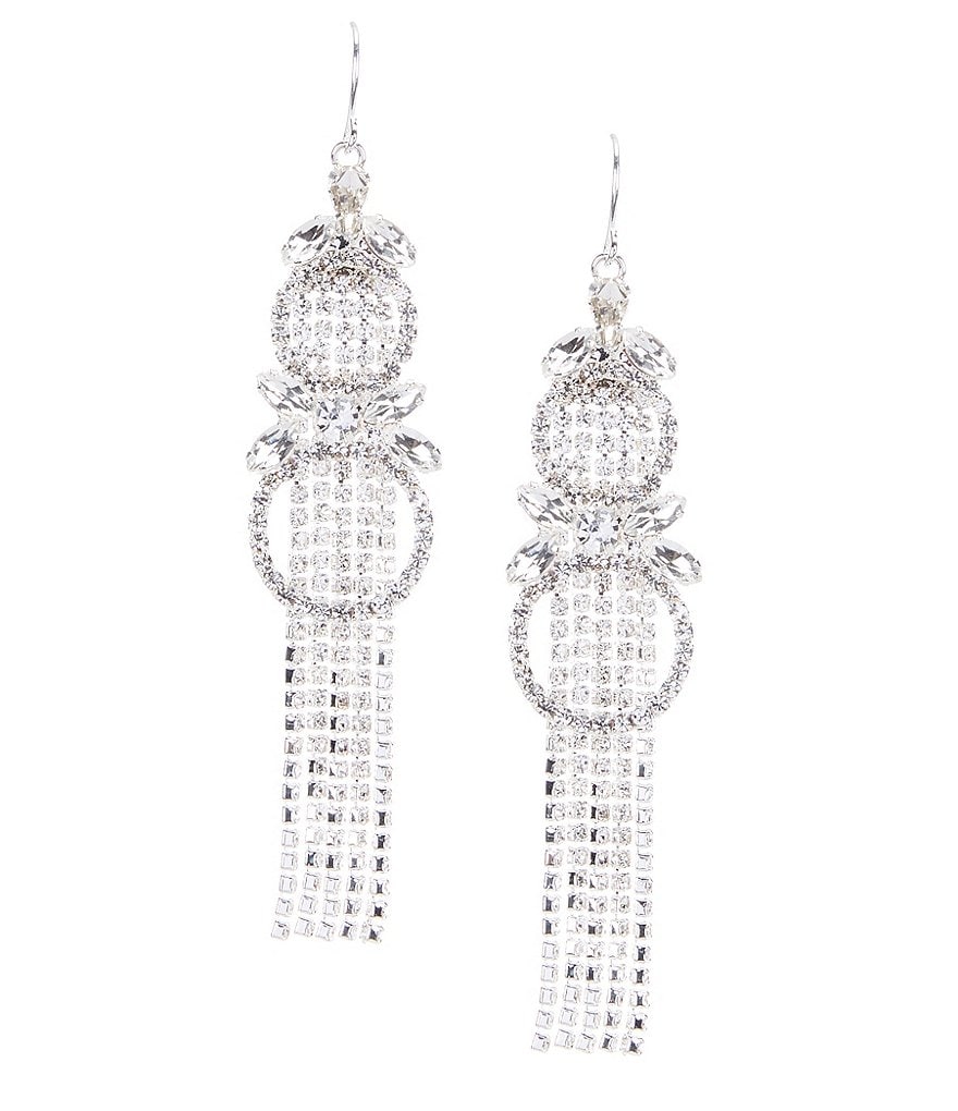 Cezanne Glitzy Rings Tassel Earrings
