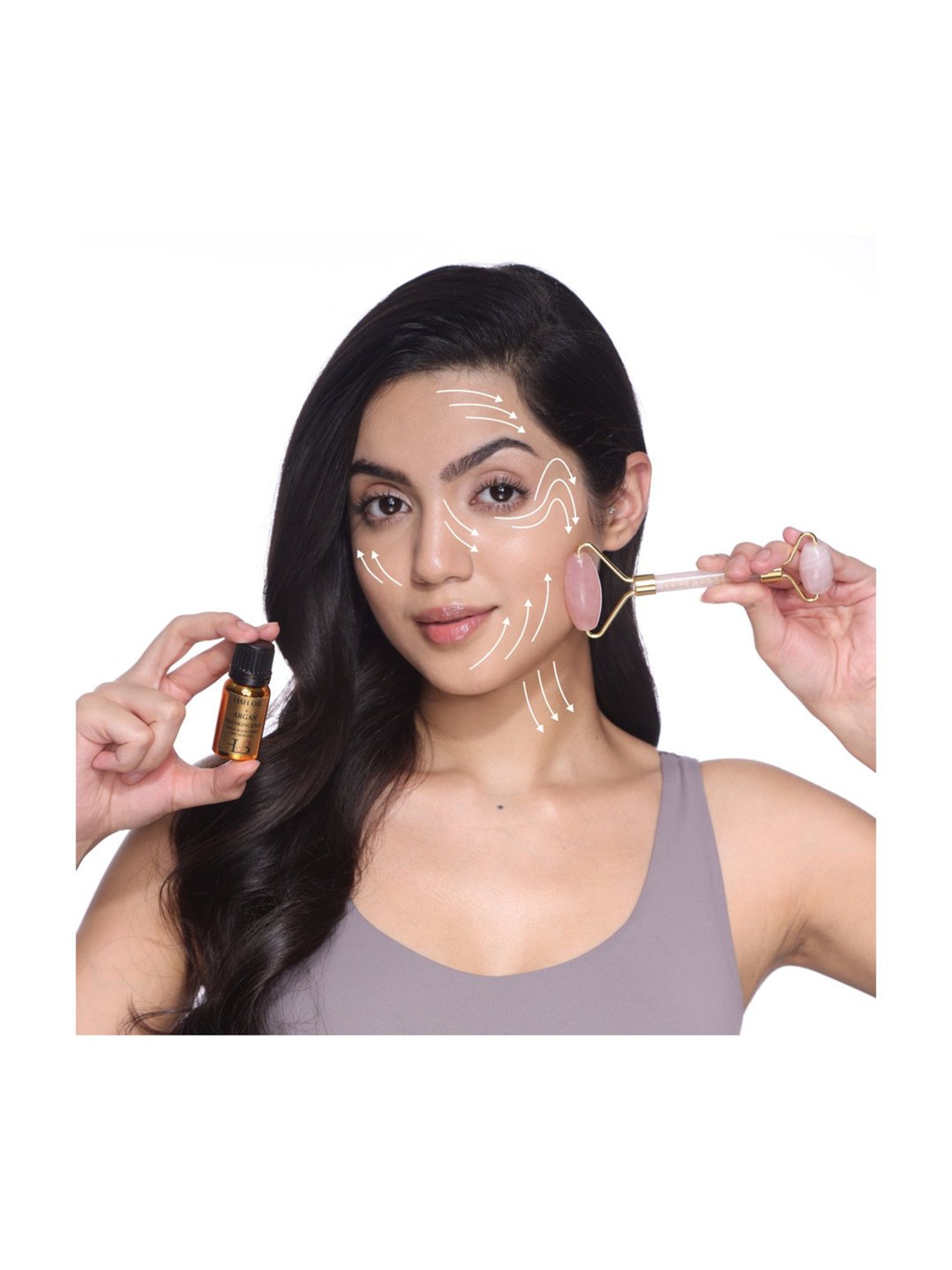 House of Beauty Rose Quartz Roller Kit - 3 Pieces