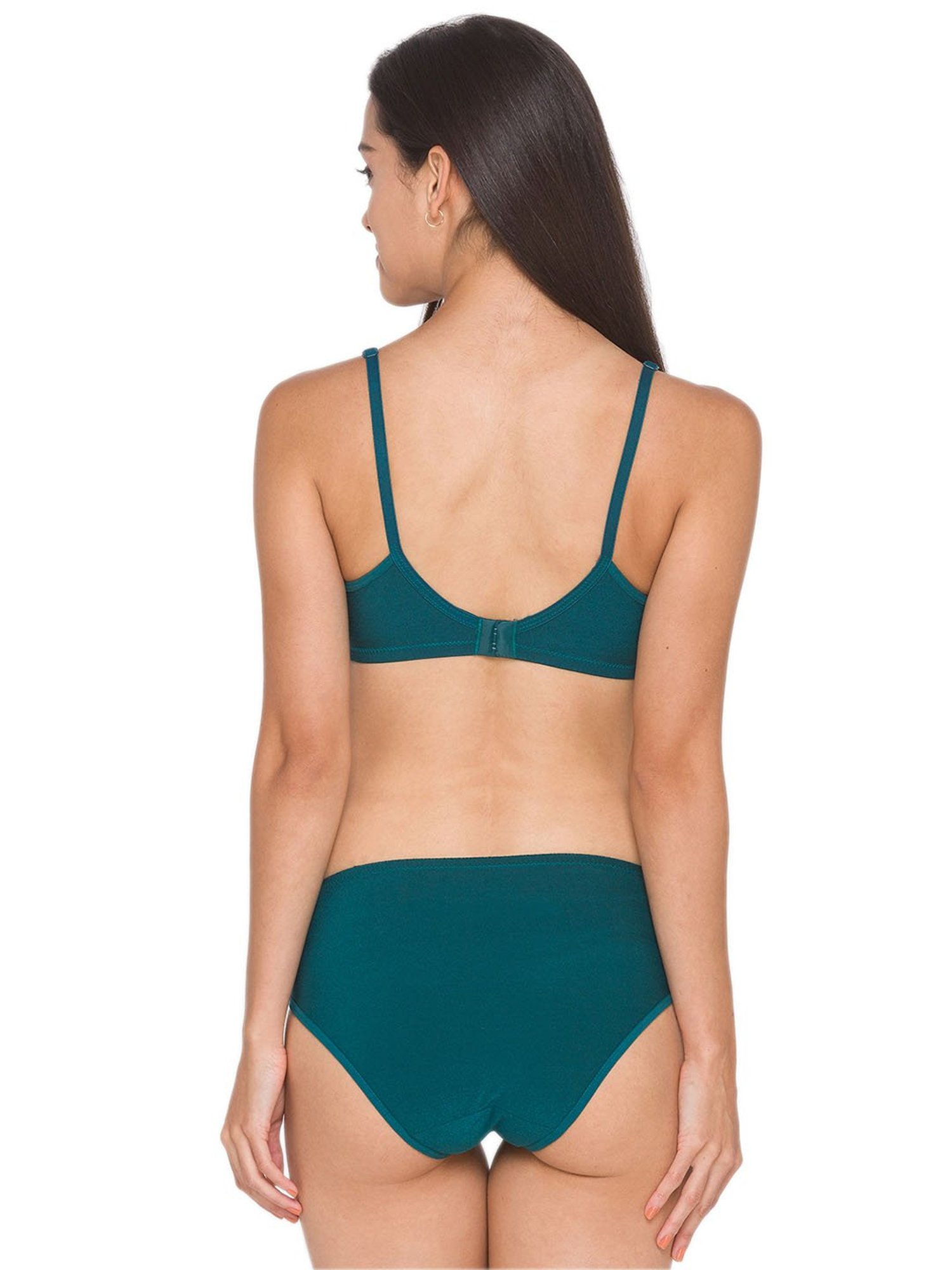 Candyskin Sea Green Lace Bra With Bikini Panty