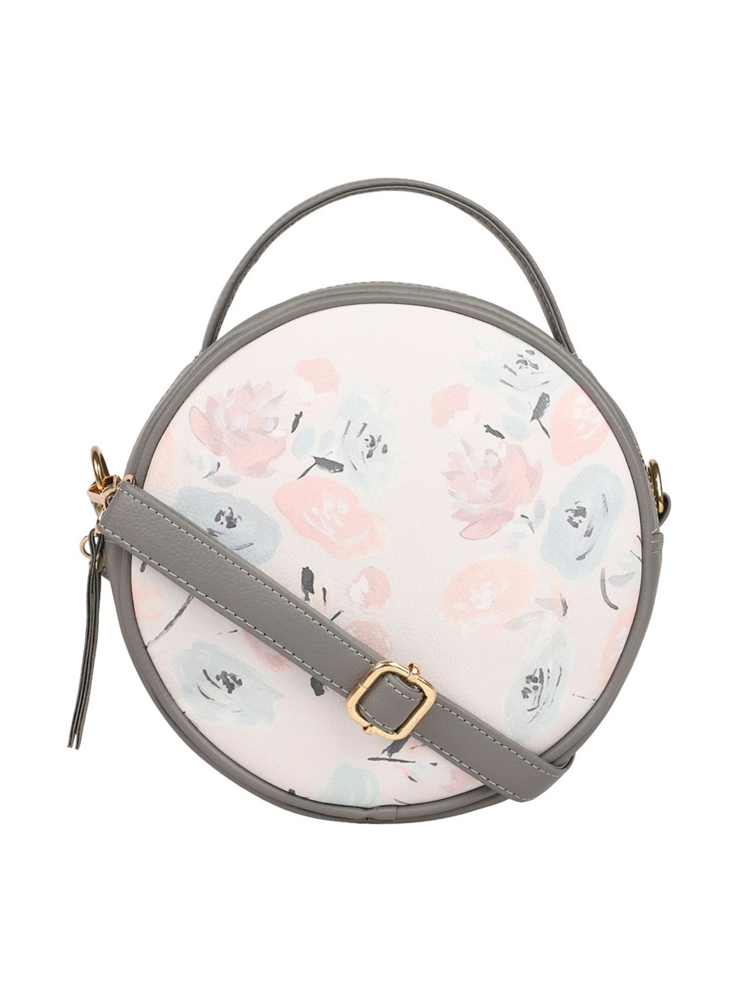 Bagsy Malone Grey Printed Medium Handbag