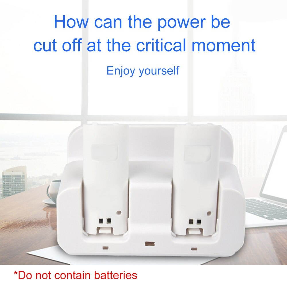 Gamepad Charger Dock For Wii Charging Station Dock Stand Fast Charging For Wii Remote And Wii U Gamepad USB Fast Stable Player