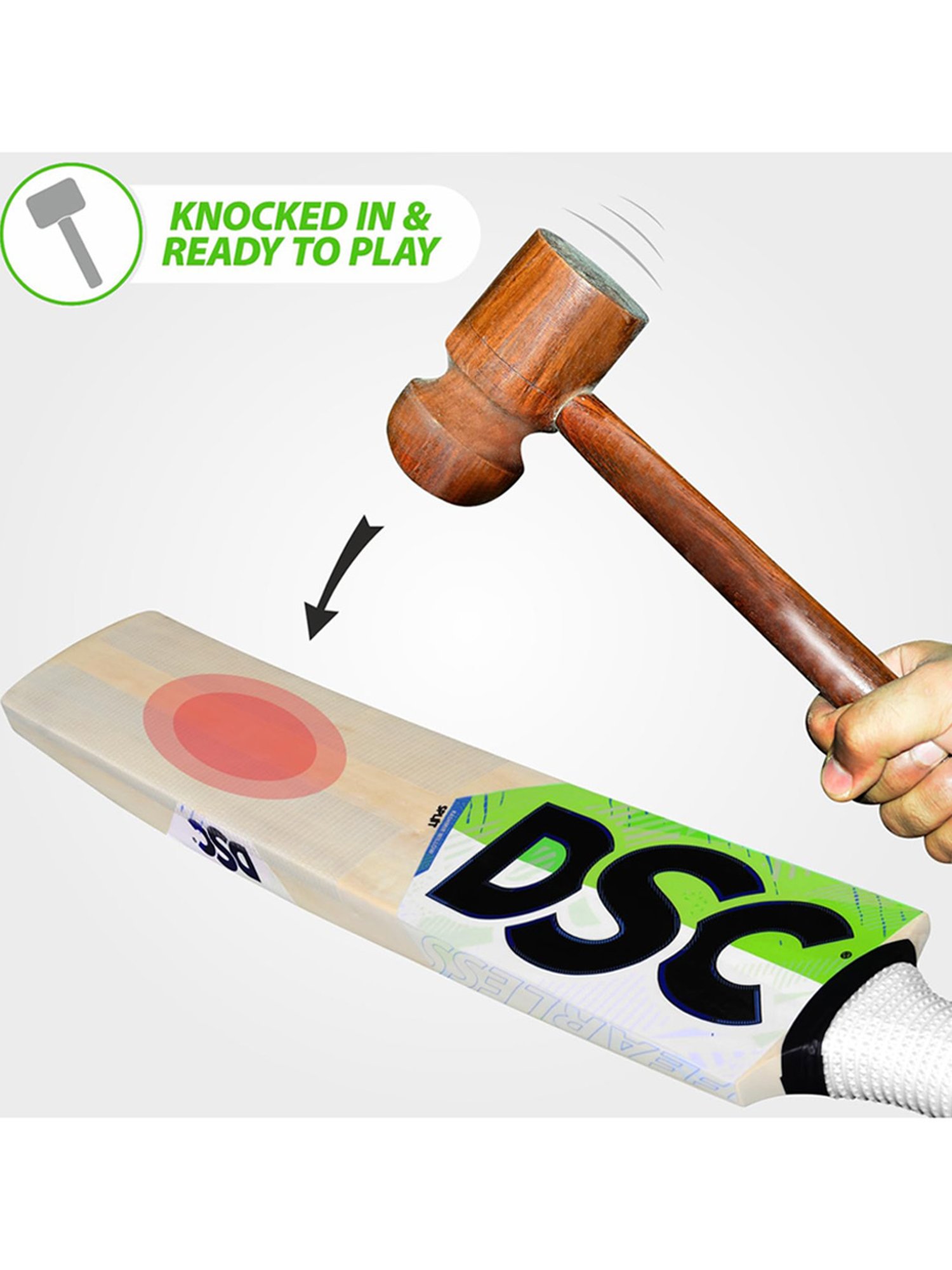 DSC Spliit 22 Kashmir Willow Cricket Bat Size - 5