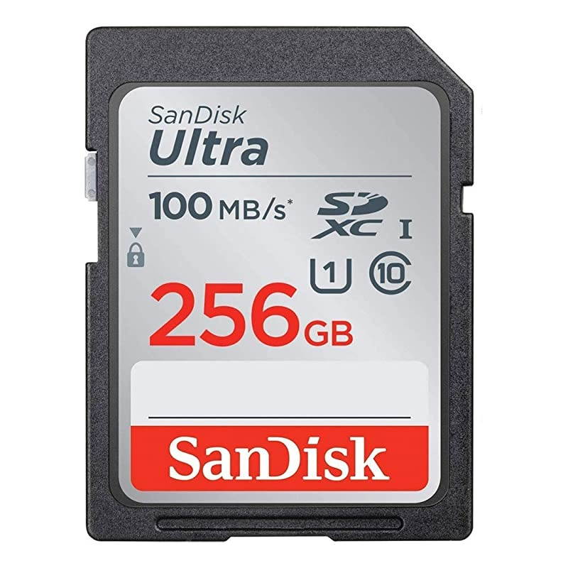 256GB Ultra SDXC UHSI Memory Card 100MBs C10 U1 Full HD SD Card SDSDUNR256GGN6IN