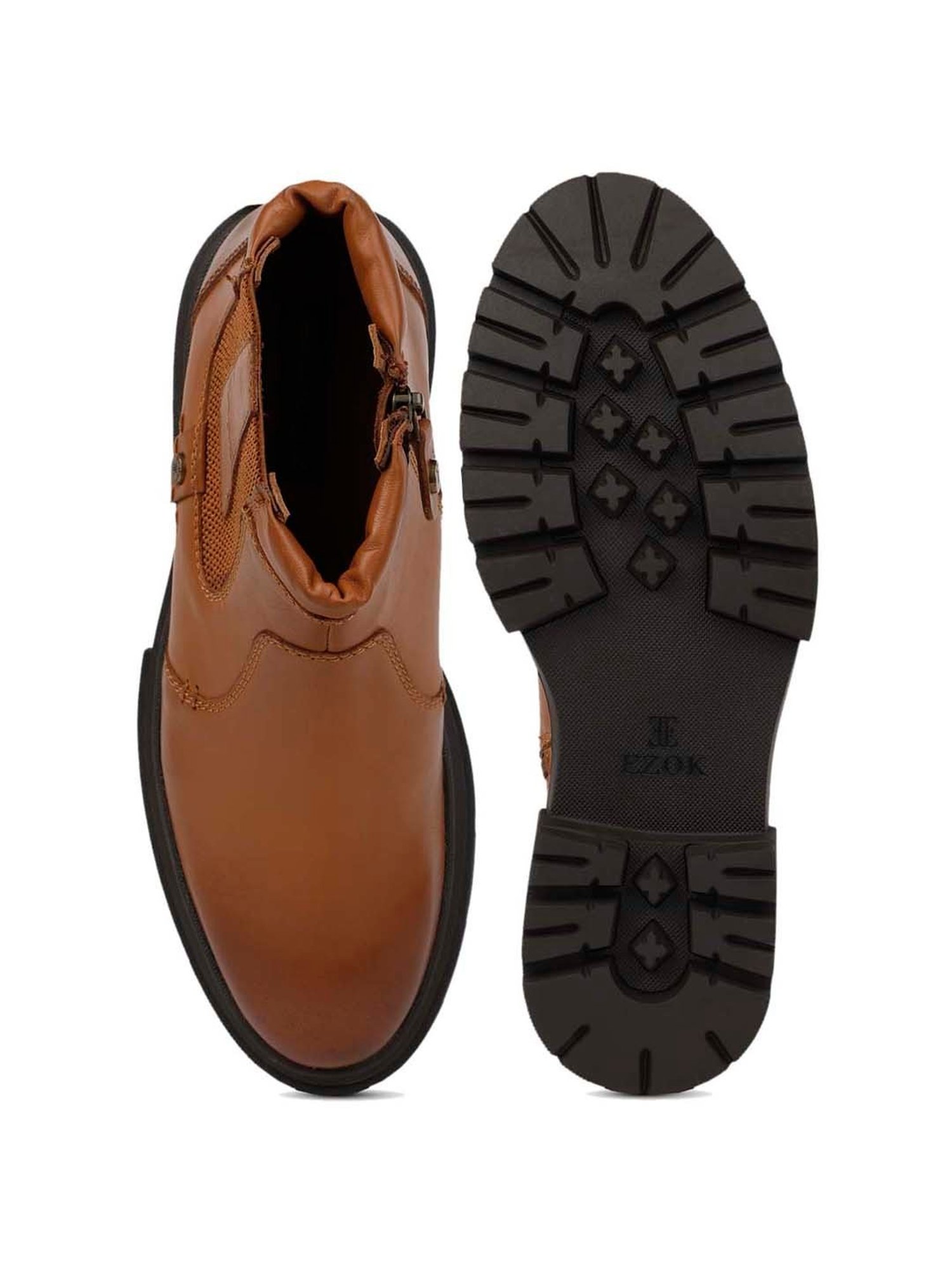 EZOK Men's Tan Casual Boots