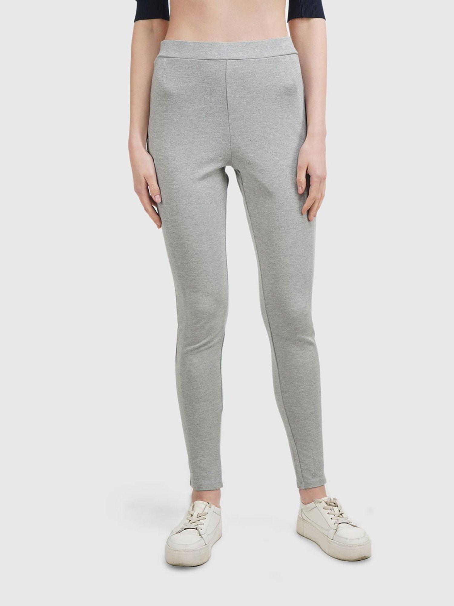 United Colors of Benetton Grey Regular Fit Leggings