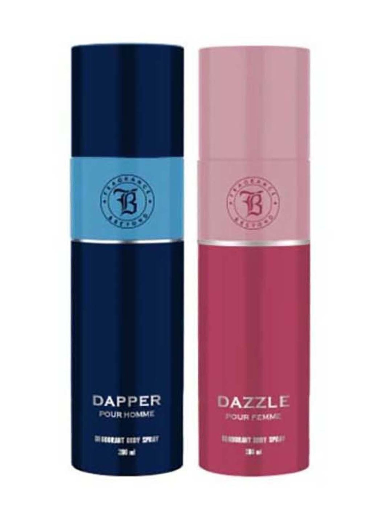 Fragrance & Beyond Dapper and Dazzle Deodorant Body Spray for Unisex Pack of 2
