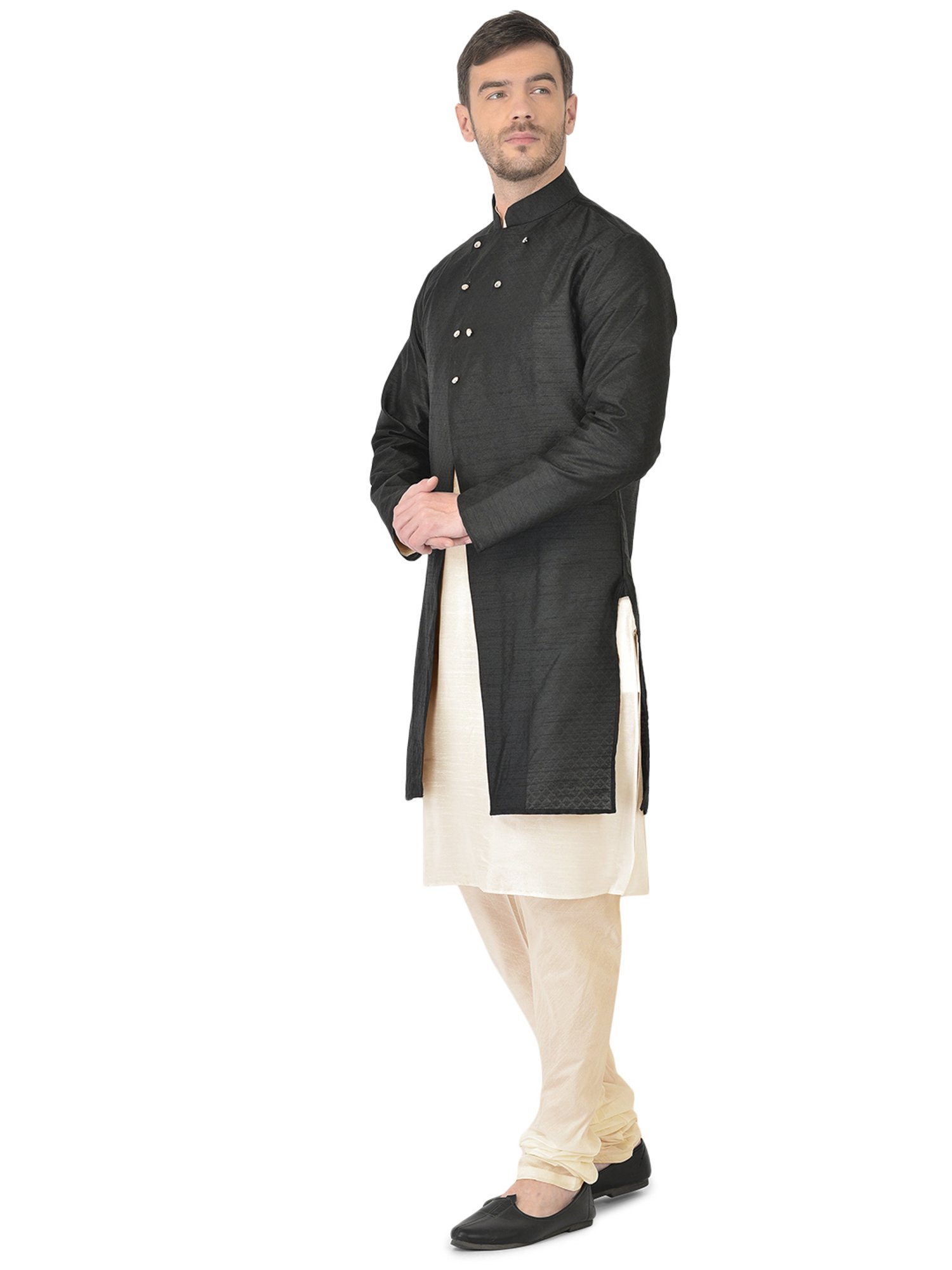 SG RAJASAHAB Multi Regular Fit Self Pattern Kurta Set