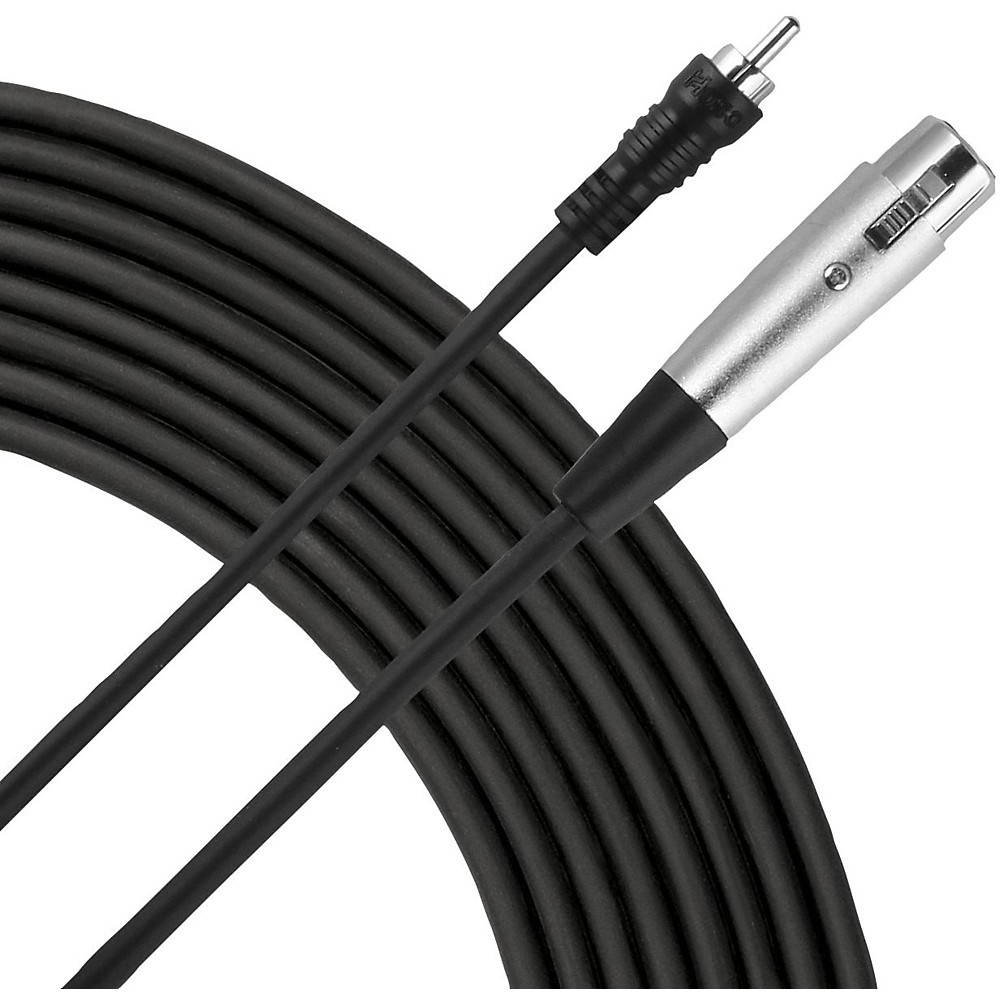 Livewire Essential Interconnect Cable RCA Male to XLR Female 5 ft. Black