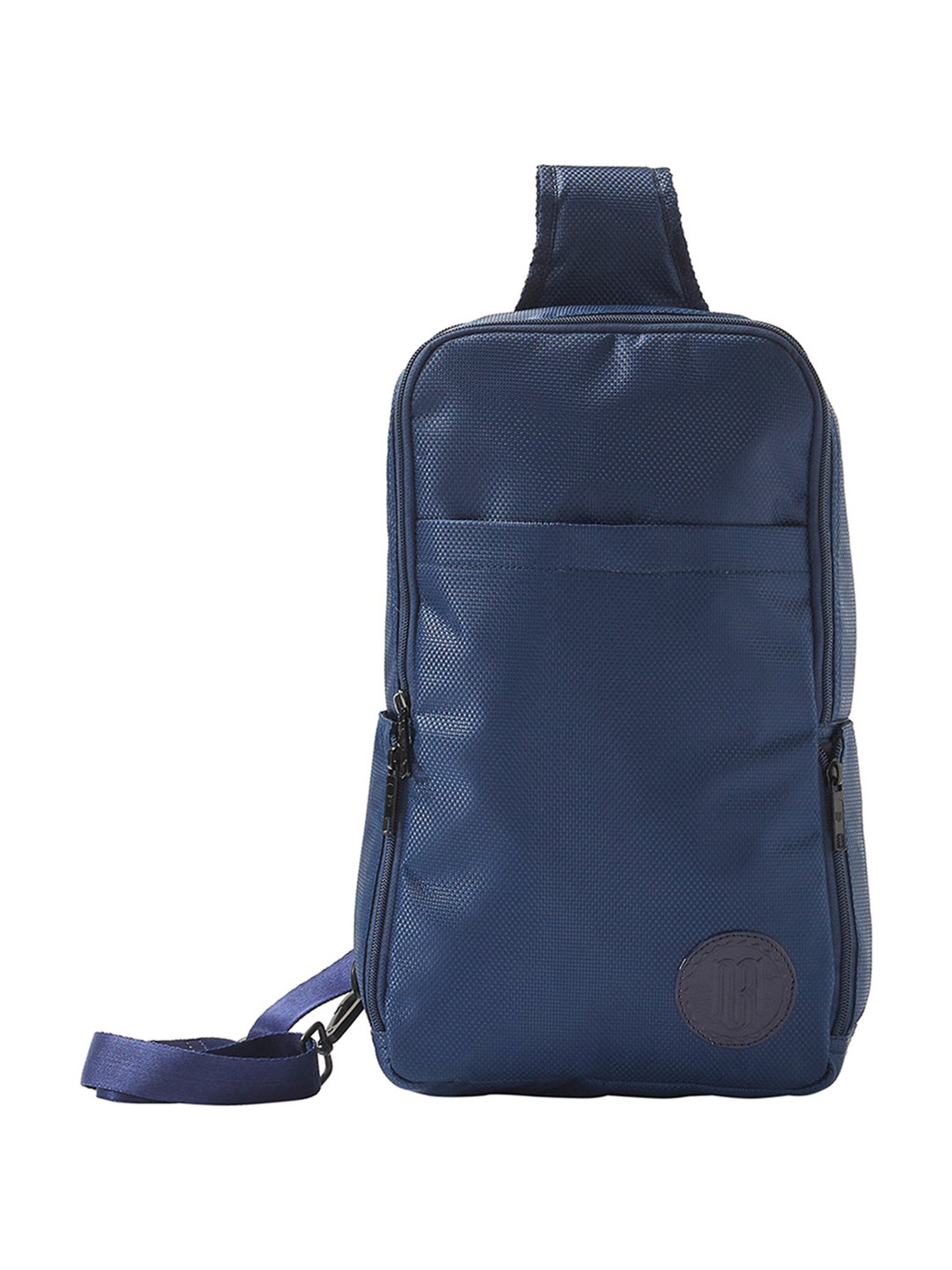 Mona B Navy Blue Rearden Medium Cross Body Bag